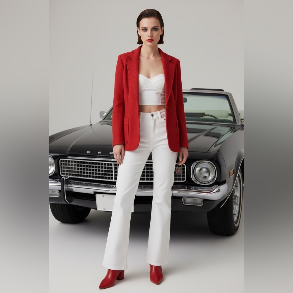 Sears Red Women's Blazer Jacket